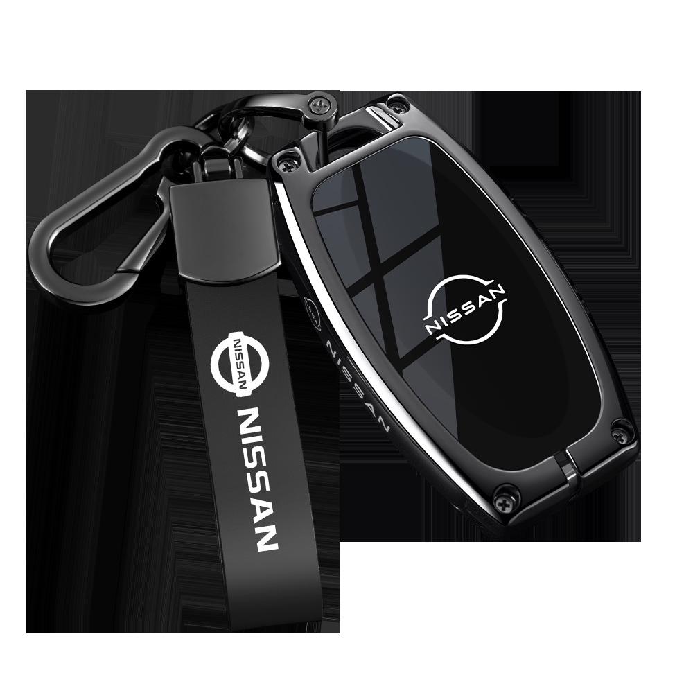 Nissan Schlüsseltasche Abdeckung: Passt für neue Sylphy, Teana, Tiida, Qashqai, X-Trail, Bluebird Modelle, Inklusive Schlüsselanhänger für Männer