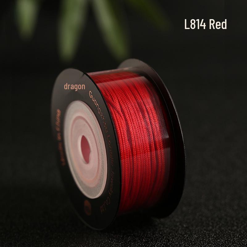 Dragon Knot High-A Jade Thread: Eco-friendly, Colorfast Jewelry Weaving Cord, 79 Colors, Handmade DIY Bracelet Material.