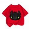 Cozy Kids Short Sleeve Tee Trendy Round Neck Adorable How To Train Your Dragon Pattern Cute Street Daily Wear 3 14