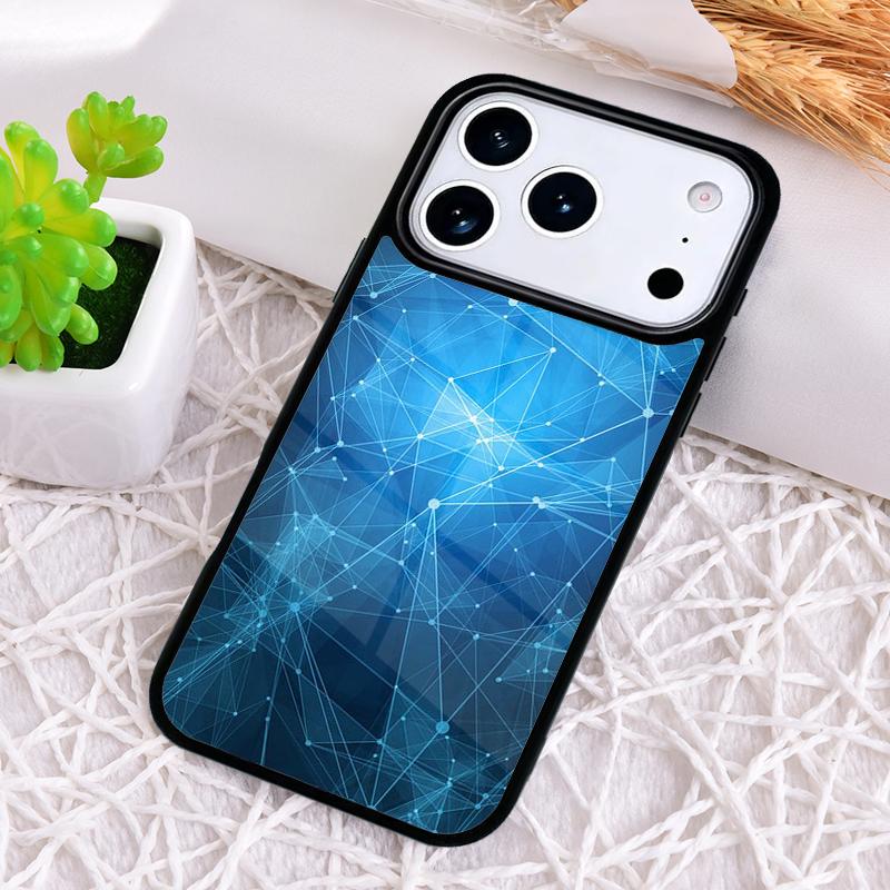The Light Waves Geometry Abstract Triangle Shockproof Phone Case for iPhone 17 Air 16e 15 11 12 14 13 Pro Max Cover Coque