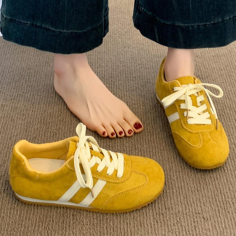 

Модные женские повседневные кроссовки 2025 Осень Новая спортивная обувь Уличная мода Удобная платформа Нескользящая повседневная обувь Zapatos Mujer 40 жёлтый
