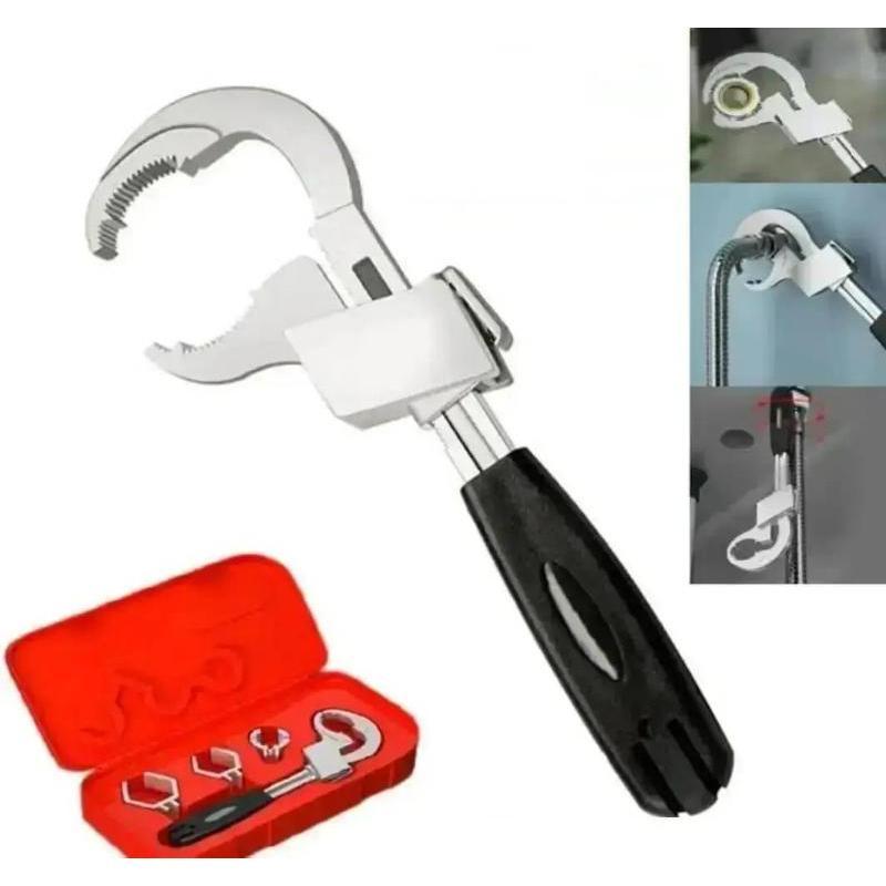 Stubby Adjustable Wrench With 45MM Wide Jaw Opening For Plumbing Automotive And Industry Tight Spaces Work Aluminum Wholesale