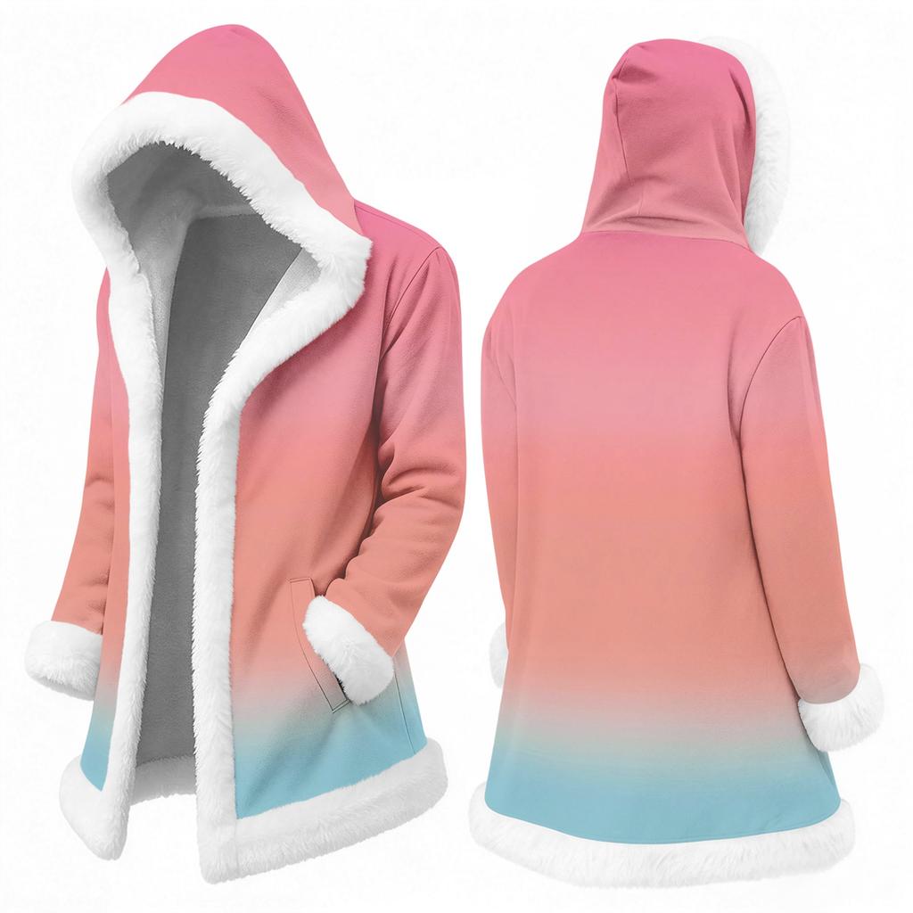 Men's Casual Gradient Print Jacket for Fall and Winter Outdoor and Everyday Wear