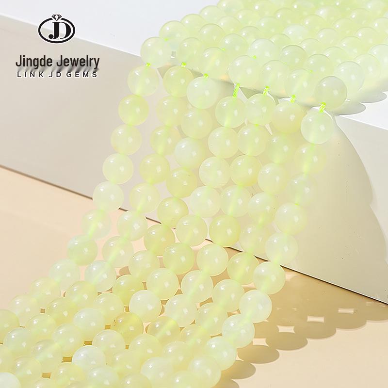 Mountain Jade Xiuyu Loose Beads, Green Grape & Milk, DIY Jewelry Accessories.