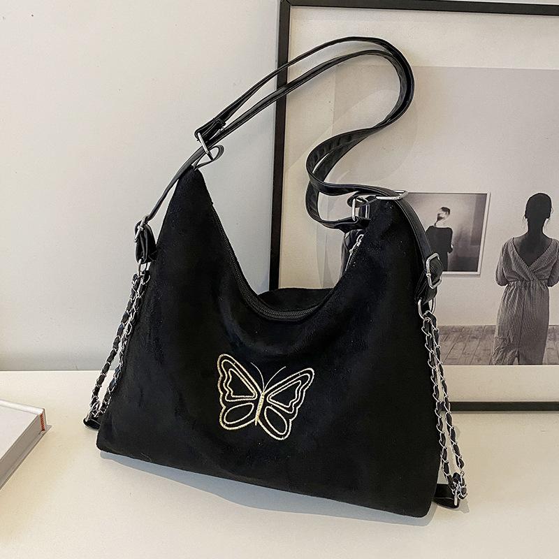 

Сумка Niche Underarm женская модная ретро сумка через плечо большой емкости сумка для поездок на работу чёрный