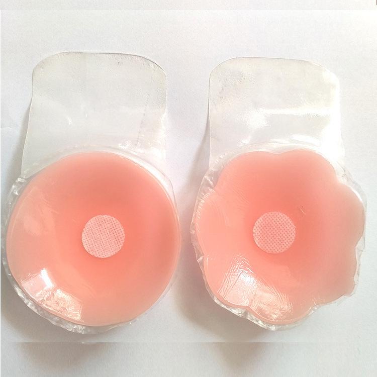 Silicone Latex Anti-bumping Point Breathable Invisible Chest Sticker Female Rabbit Ear Lift Latex Sticker Upper Support Nipple Sticker 6.5cm