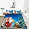 Quilt Cover Pillowcase Two Or Three-Piece Christmas Gift Series Polyester 3D Digital Printing