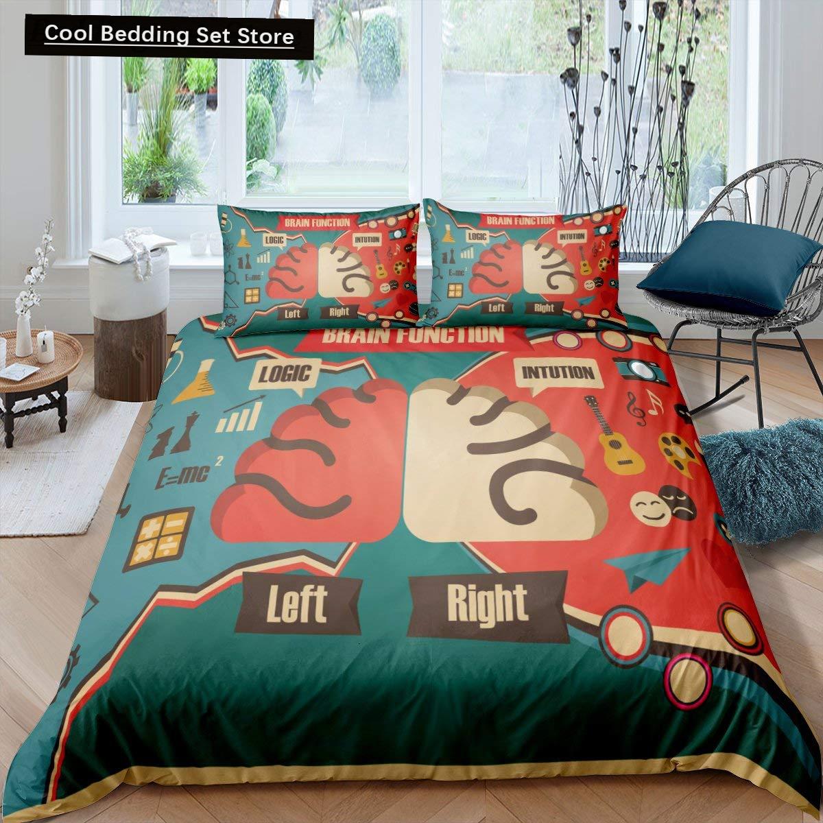 

Comforter Human Anatomy King Queen Body Structure Organ Bedding Set Medical Education Cell Biology Soft Polyester Comforter (quilt)-EU Single(135*200cm)3pcs