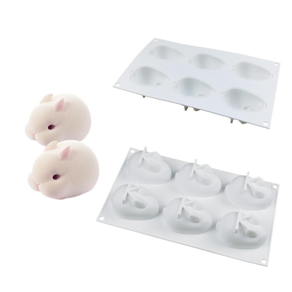 12 Carrot Rabbit Mousse Cake Molds for Easter Dessert Baking