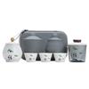 Panda suet jade porcelain kung fu travel tea set outdoor portable
