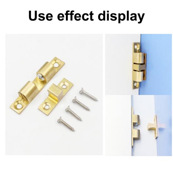 Closing Latch Smooth Surface Rustproof Security KItchen Door Snapper with Free Screws Cabinet Connection Thick Easy Installation Door Snapper Home