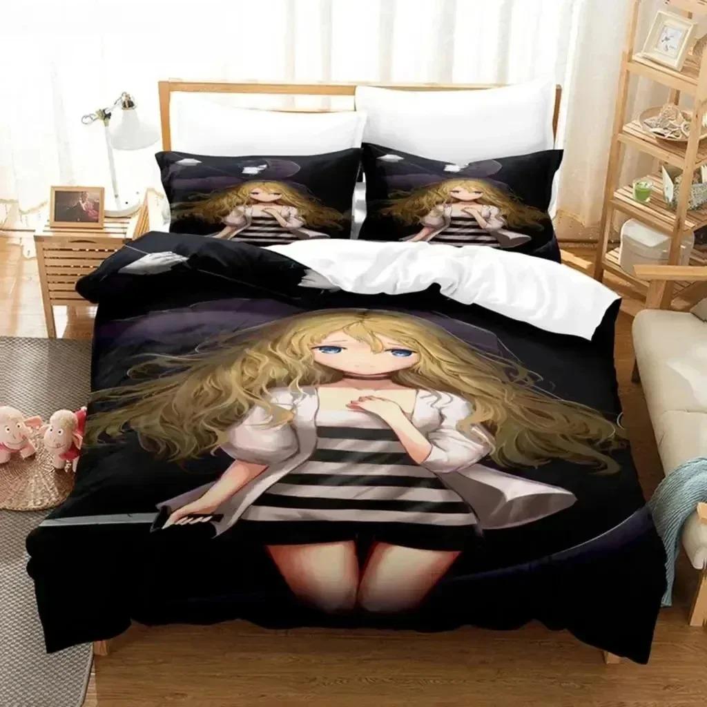 3D Print Anime Angels Of Death Bedding Set Bedroom Soft Modern Bedspreads Comefortable Duvet Cover Quilt Cover And Pillowcase