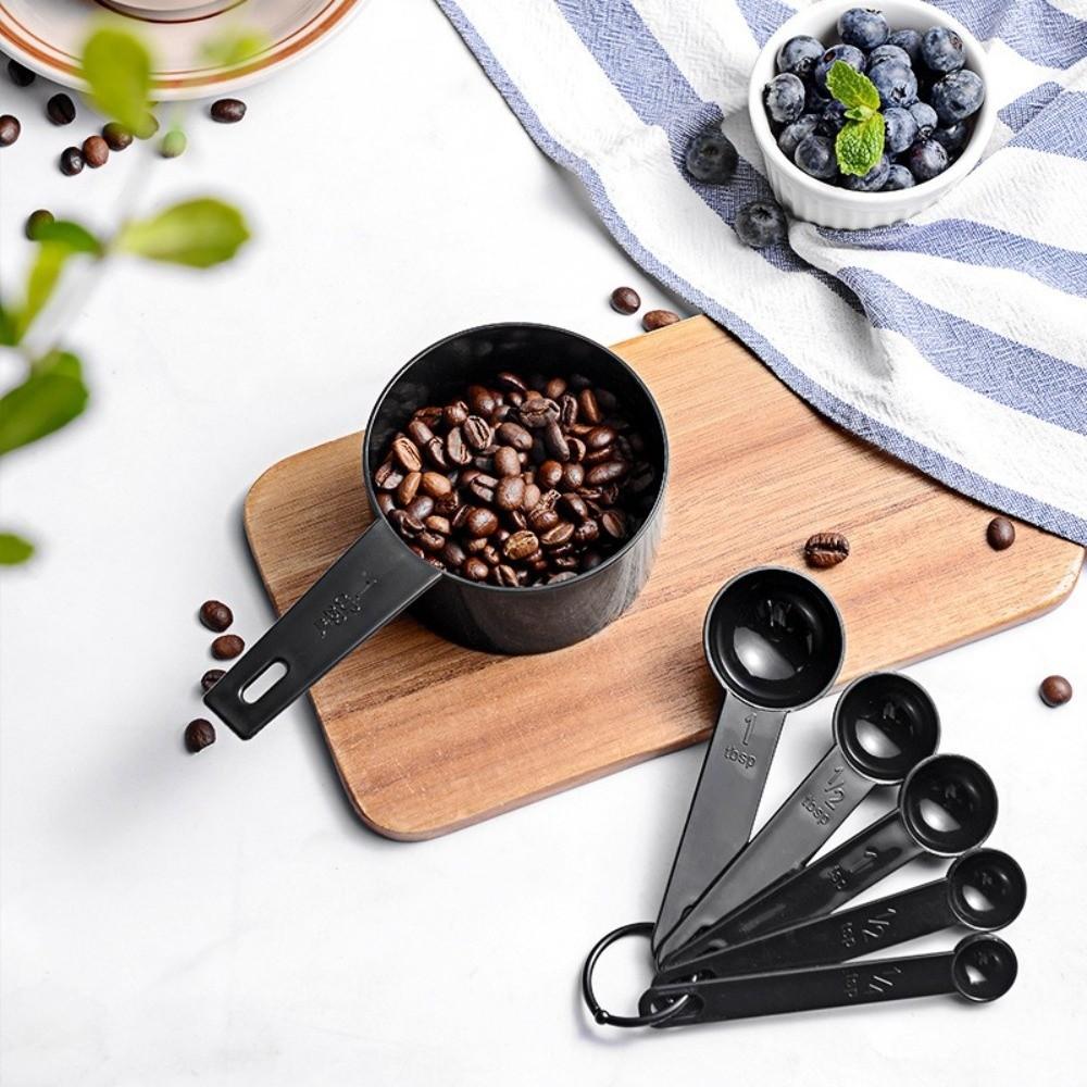 10pcs/set Stackable Kitchen Measuring Spoon Multipurpose Accurate Measurement Cooking Scale Tool with Scale Plastic