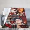 PLK French Rapper Photo Blankets Super Soft Funny Plush Throw Blanket For Home Decor Airplane Travel Flannel Bedspread Bed Cover