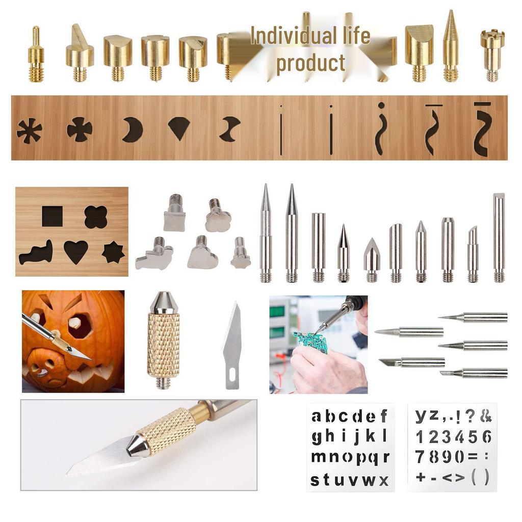 Digital Adjustable Temperature Pyrography Kit: Carving & Soldering Pen with Constant Temp Display