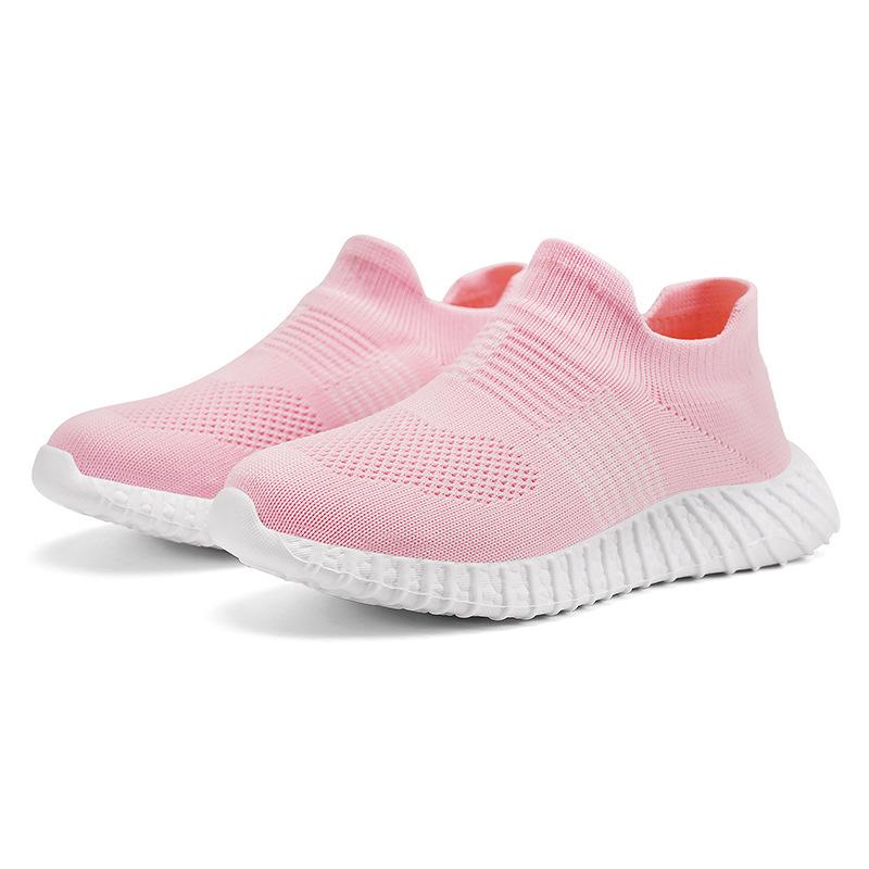 

Four Seasons Children s Trend Sneakers Boys Fly-woven Striped Socks Shoes Medium Older Children s Girls One-Pedal Trend Shoes 26-38 (the whole hand starts with 13 pairs) рожевий