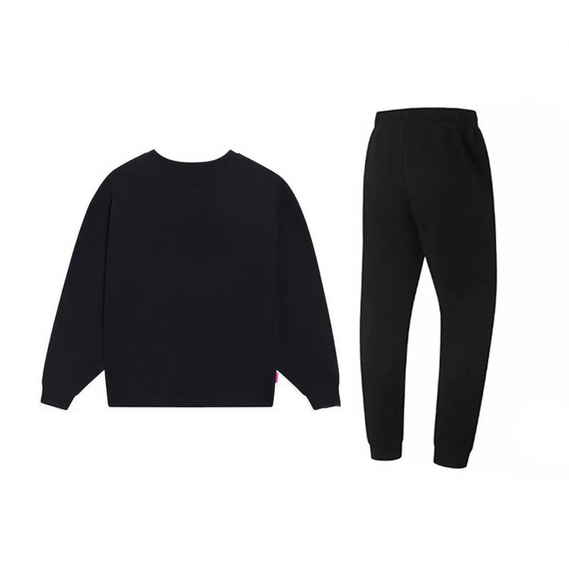 Li-Ning Fashion Letter Print Trendy Versatile Cotton Pullover Round Neck Long Sleeve Sweatshirt Casual Sports Suit Unisex sweatshirt YTLV03-2-AKL73-4
