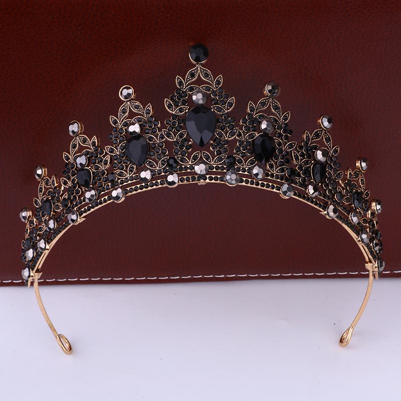 Bridal Crown Headdress Luxury Queen Hairband Wedding Alloy Rhinestone Hair Accessory Crown
