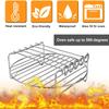 Air Fryer Rack Bread Rack Digester Multipurpose Stainless Steel Holder Cross Wire Grill Cookware BBQ Steamer Roasting Kitchen