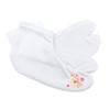 KYOETSU Embroidered Tabi Socks with Japanese Pattern and Tabi Cover Girls' Non-Slip (Sizes 21-22cm, C. Bell)
