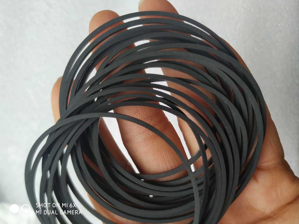 Recorder Belt Square Rubber Ring - 1mm, 1.2mm, 1.5mm for Cassette/CD Stereo Players