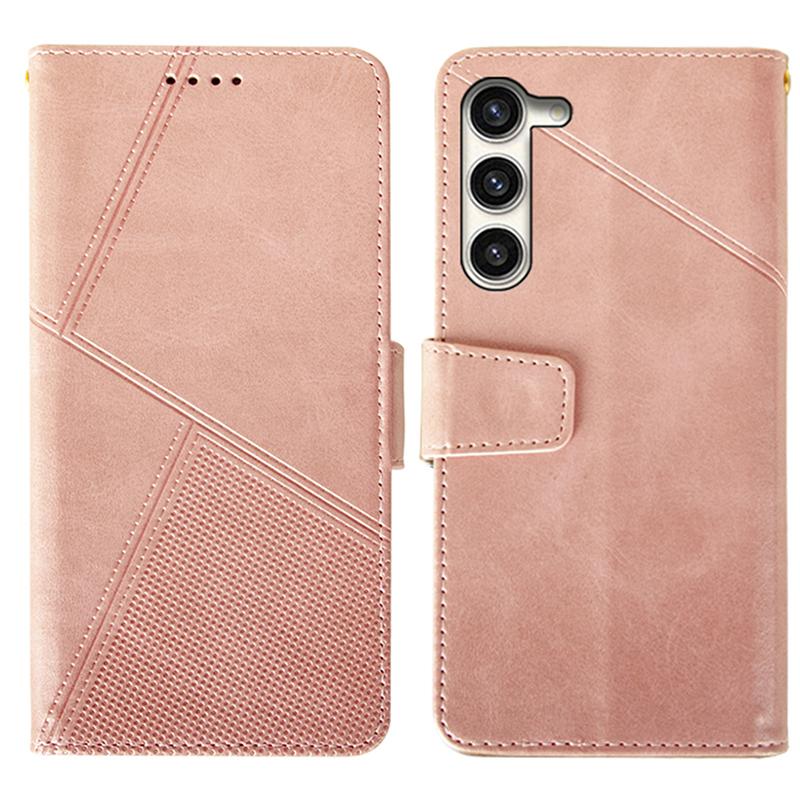 For Samsung Galaxy S24+ Calf Texture Leather Case Wallet Phone Cover