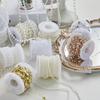 Artificial Christmas Tree Bead String 5/10 Meter Imitation Pearl Christmas Decoration Fishing Line DIY
