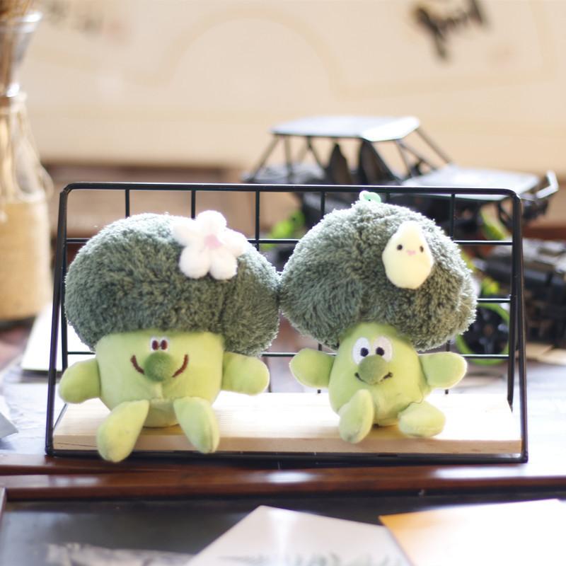 Adorable Plush Broccoli Keychain Cute And Soft Vegetable Toy Bag Charm