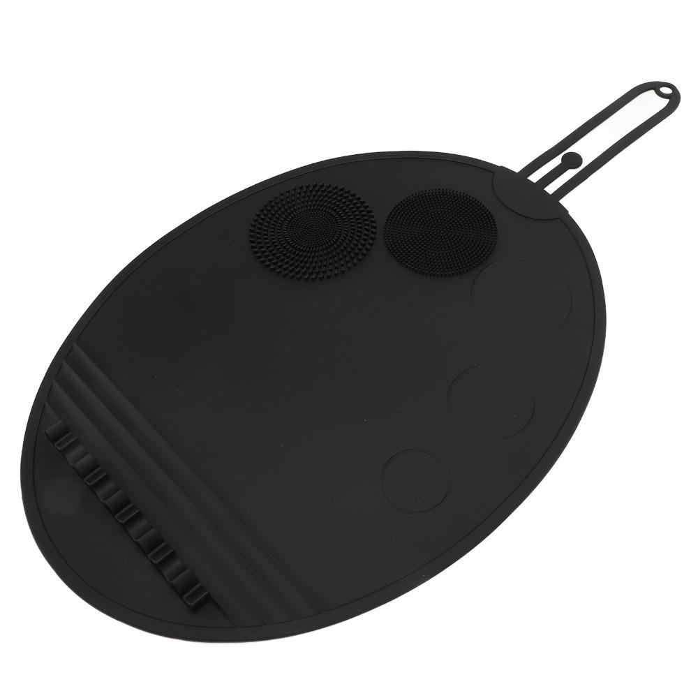 Silicone Material Makeup Brush Cleaner Pad Multi Textures Cosmetic Brush Scrubber  Travel Use
