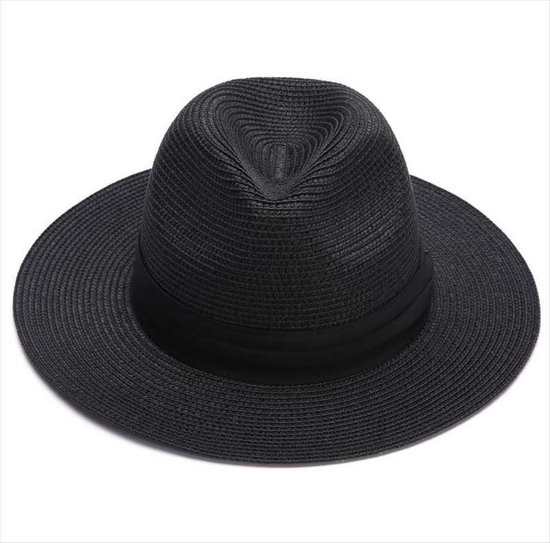 Trendy Plus Size Men's Panama Straw Hat for Sun Protection on Beach & Summer Travel