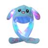 Rabbit Hat Ear Moving Jumping Hat LED Glowing Funny Bunny Plush Hat Cap Cosplay Party Holiday Hat For Lady Girls
