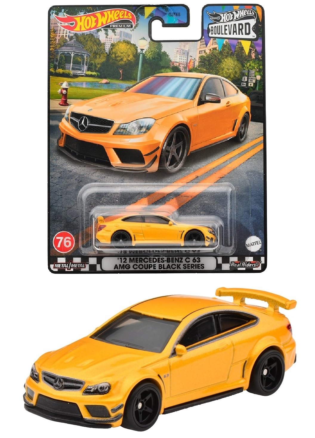 

Hot Wheels Boulevard C63 AMG Coupe Black Series 3 и HKF23 - 12 Mercedes-Benz [Возраст от] оранжевый