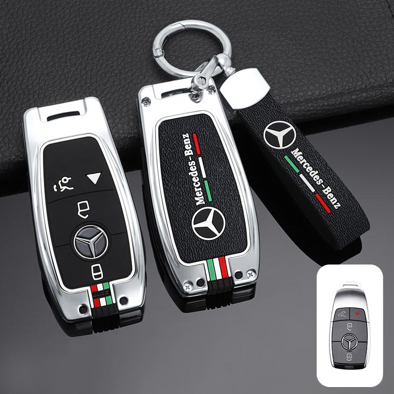 New 2025 Alloy Car Remote Key Case Cover Shell Fob For Mercedes Benz A C E S G Class GLC CLE CLA GLB GLS W177 W205 W213 W222 X16