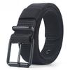 Minimalist Stylish Design Men Lightweight Woven Canvas Belt With Metal Clasp