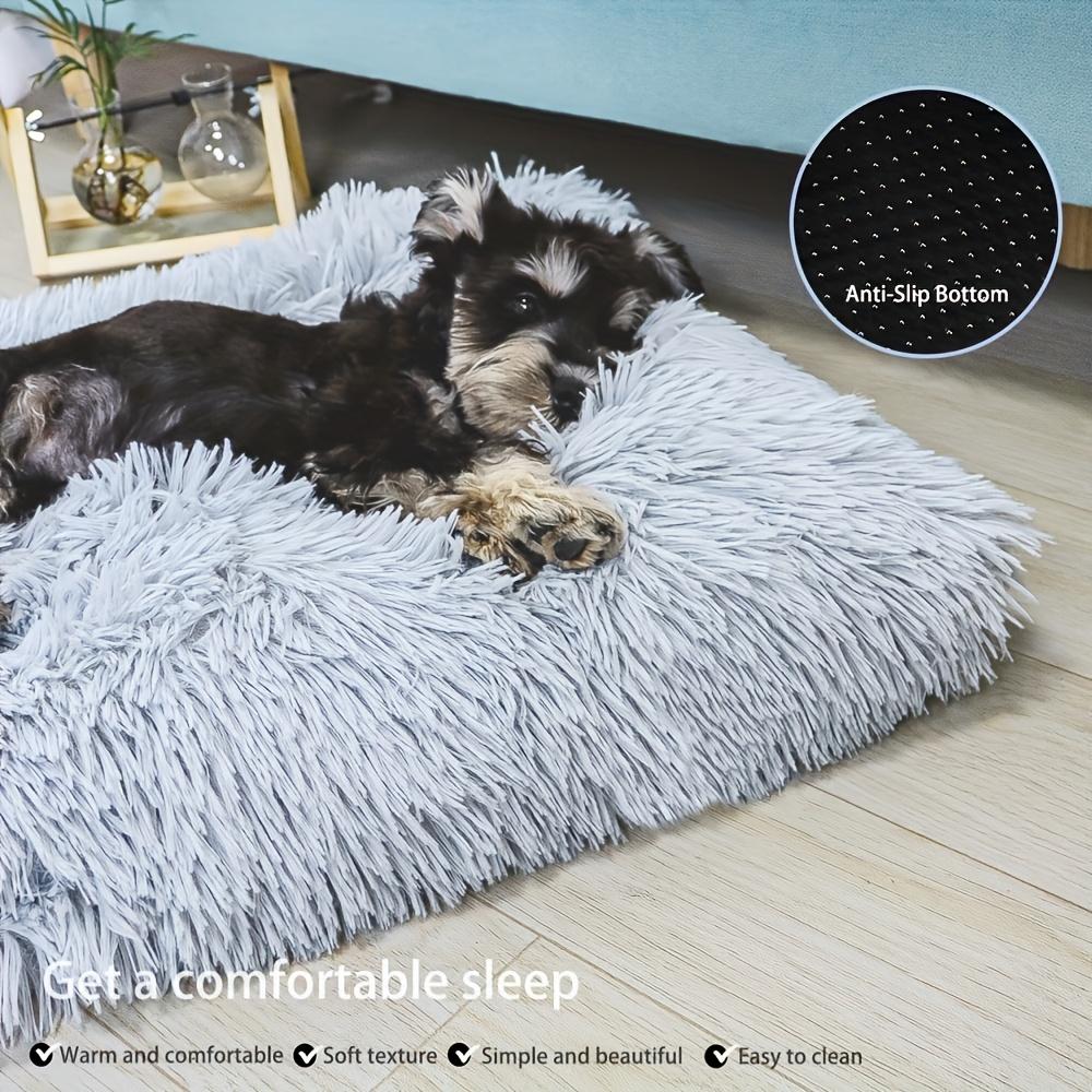 1 Stück Extra Großes Fleecegefüttertes Hundebett & Katzenmatte - Verdicktes Bequemes Warmes Polyester, Leicht Abnehmbar & Waschbar