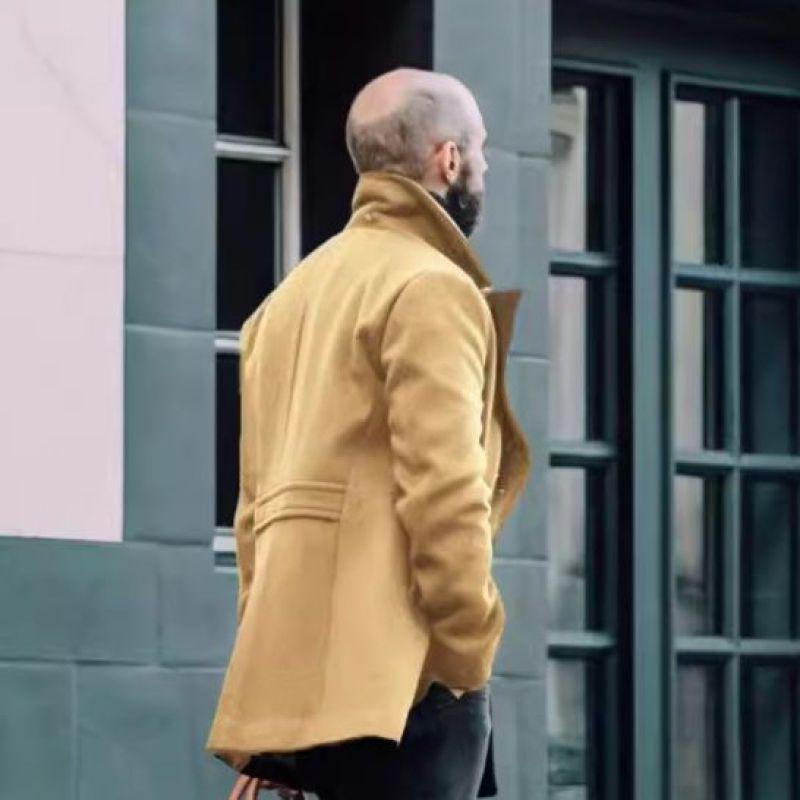 Europäischer & Amerikanischer Herren Wollmantel - Britischer Stil, Mittellang, Langarm, Herbst/Winterbekleidung.