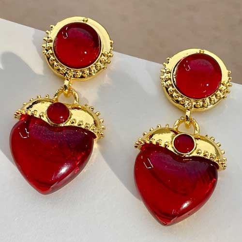 Elegant Women Men Fashion Classic Crystal Pendant Earrings For Women Girls Vintage Palace Style Gorgeous Ear Rings Jewelry