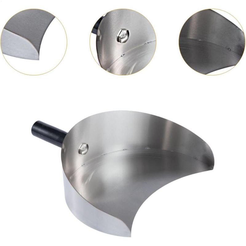 Meat Catcher Pan Heat Resistant Grill Meat Plate Handheld Portable for Kitchen Garden Outdoor Camping Campfire Party Barbecues