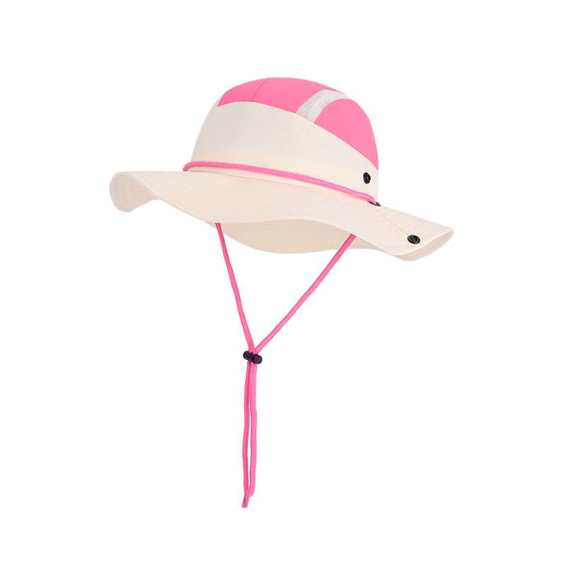 

Kids Summer Sun Hat With Wide Brim For Outdoor Sun Protection And Breathability RosePink
