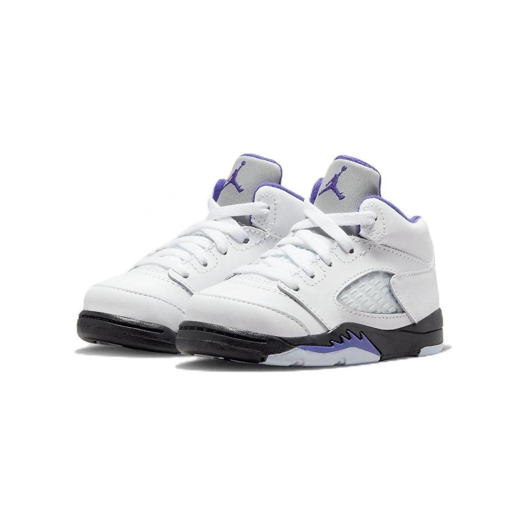 Air Jordan 5 Retro TD Concord Baby Sneakers White Black Dark-Concord 440890-141