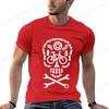 Skull Gothic Themed Bicycle Motocross Bicycle Cycling Print Tees New Fashion Brand Casual T-shirt for Men Street Clothing Casual