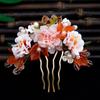 Floral Tang Dynasty Hairpin Tassel Flower Hair Comb Antique Ancient Hair Stick  Children