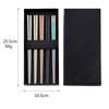 Titanium-plated 304 Stainless Steel Chopsticks Gold-plated Seven-color Black Electroplated Titanium