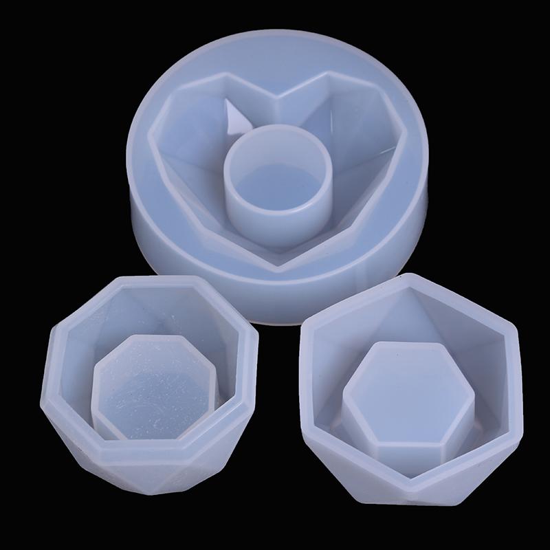 Geometric Diamond Shaped Surface Succulent Plant Flower Pot Silicone Mold