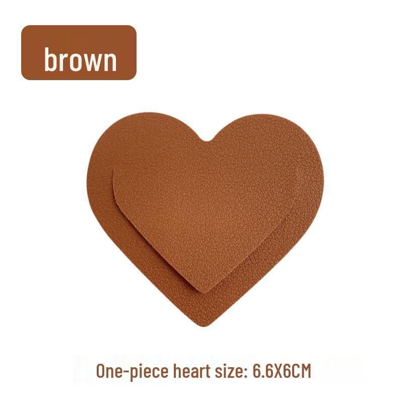 Customizable Heart-Shaped Leather Bookmark with PU Leather and Logo Personalization