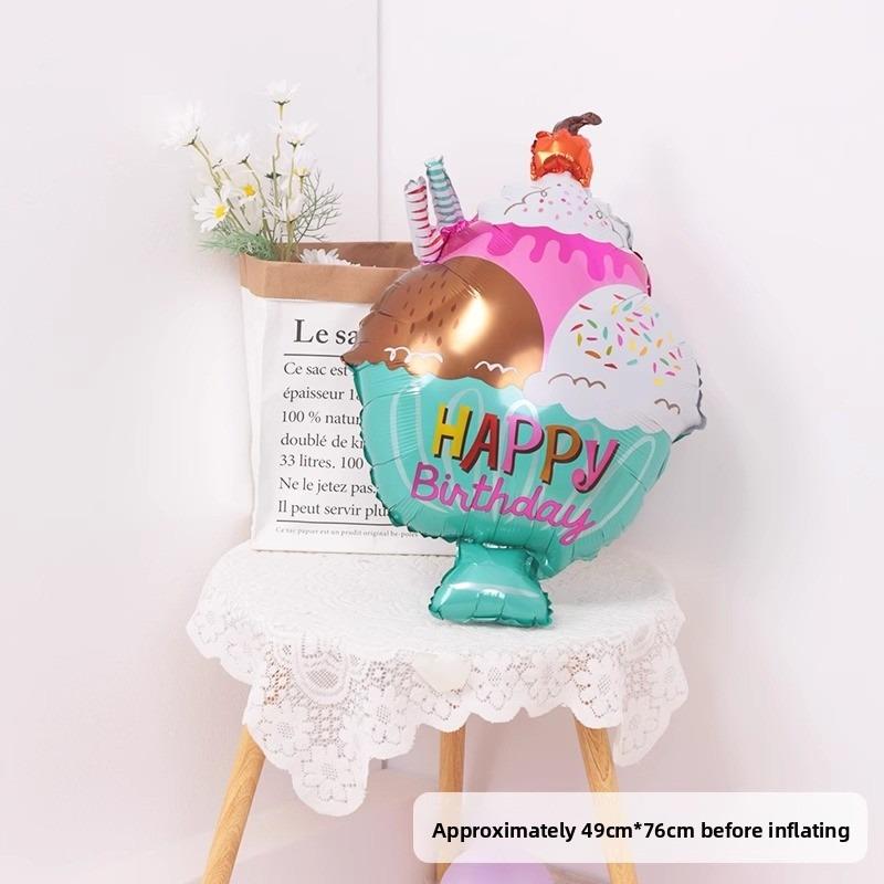 Watermelon, Fruit Cake, Balloon, Children's First Birthday, Adult Party Decoration, Doughnut, Ice Cream Balloon