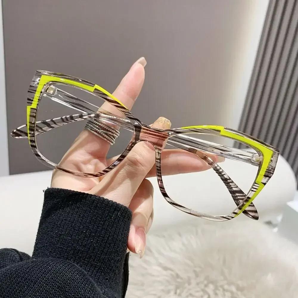 Optical Spectacle Eyeglasses Frames For Women Anti Blue Light Blocking Glasses Reading Glasses Flat Mirror Woman Fashion Eyewear