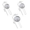 3Pcs/Set 6-24cm Fine Mesh Strainers Stainless Steel Soybean Milk Juice Tea Filter Flour Sieve Household Kitchen Accessories
