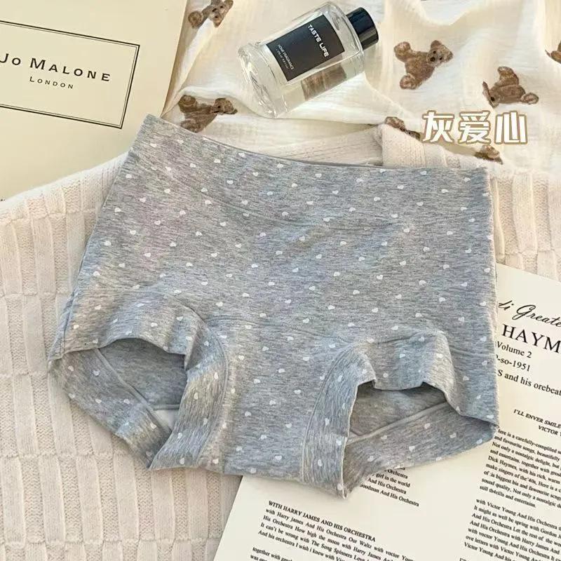 10A Antibacterial Pure Cotton High-Waist Women Boyshort Panties, Baby Cotton Full Cotton Crotch Plus Size Soft Breathable Underwear