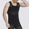 Men Slimming Vest Body Shaper Waist Trainer Sleeveless Thin High Elasticity Mesh Corset Tank Top Undershirt Abdomen Shapewear Fat Burn Fitness Top